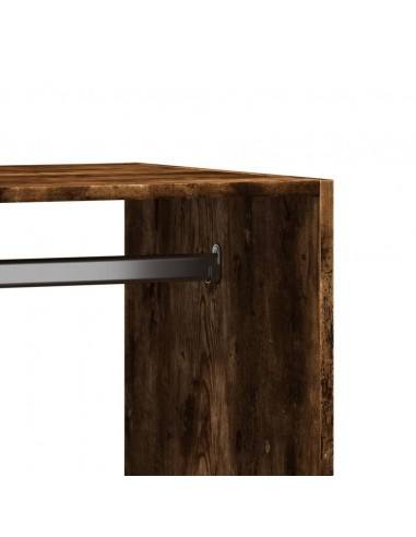 Armadio Rovere Fumo 77x48x102 cm in Legno Multistrato