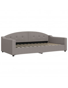 Divano Letto con Letto Estraibile Tortora 100x200 cm in Tessuto