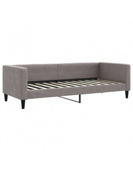 Divano Letto con Letto Estraibile Tortora 80x200 cm Tessuto