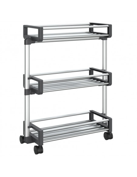 Carrello Portaoggetti 59x20x75 cm in Alluminio