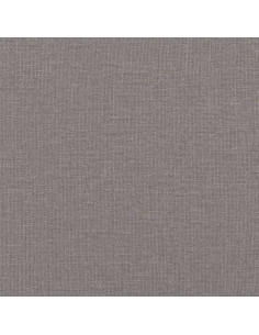 Divano Letto con Materasso Tortora 100x200 cm in Tessuto