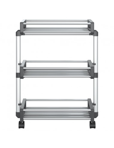 Carrello Portaoggetti 59x20x75 cm in Alluminio