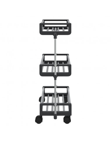 Carrello Portaoggetti 59x20x75 cm in Alluminio