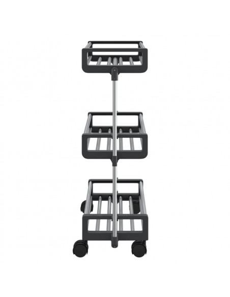 Carrello Portaoggetti 59x20x75 cm in Alluminio