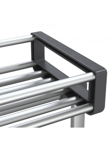 Carrello Portaoggetti 59x20x75 cm in Alluminio