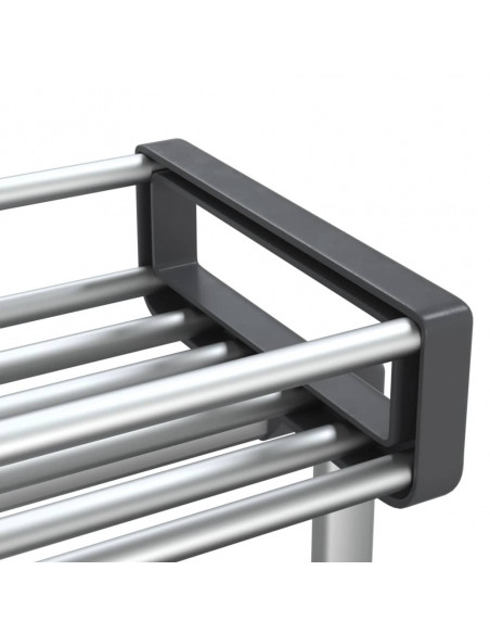 Carrello Portaoggetti 59x20x75 cm in Alluminio