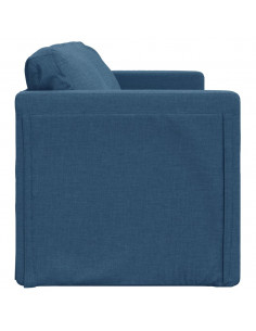 Divano Letto da Terra 2 in 1 Blu 112x174x55 cm Tessuto