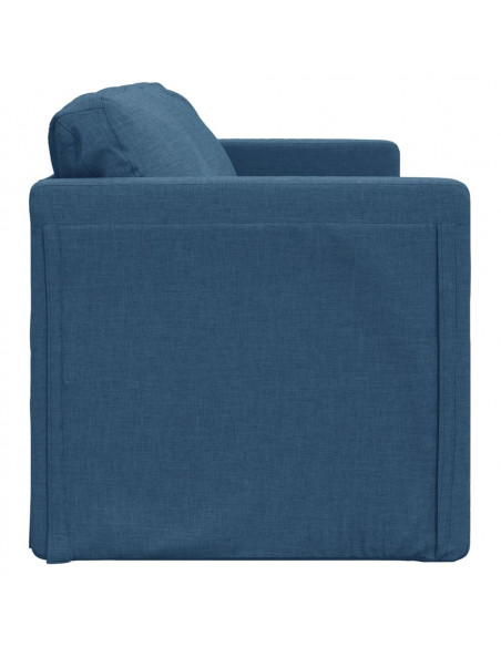 Divano Letto da Terra 2 in 1 Blu 112x174x55 cm Tessuto