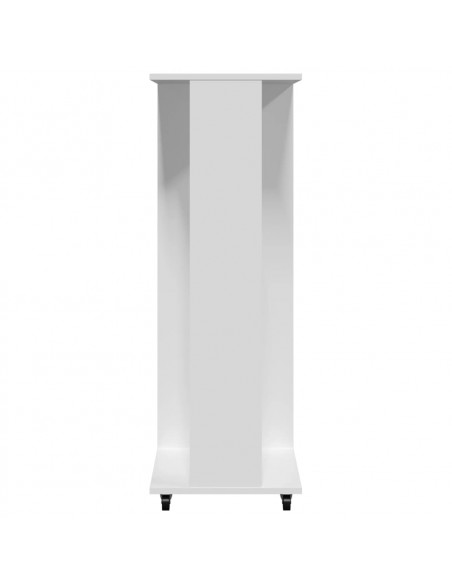 Armadio con ruote Bianco 102x38x110 cm in Legno Multistrato
