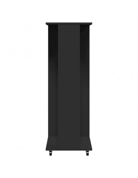 Armadio con Ruote Nero 102x38x110 cm in Legno Multistrato