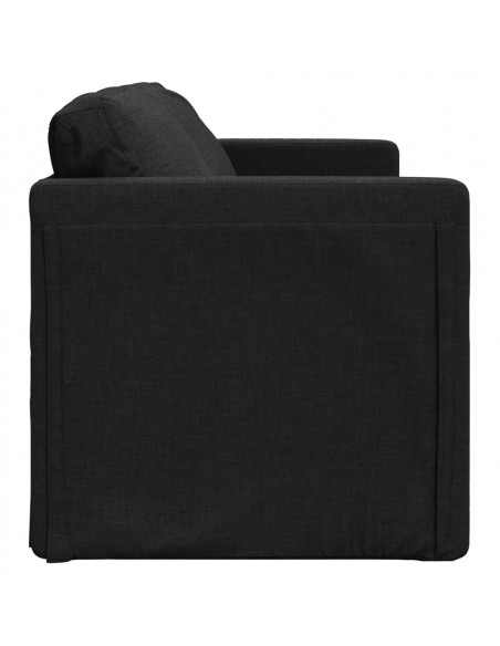 Divano Letto da Terra 2 in 1 Nero 112x174x55 cm Tessuto