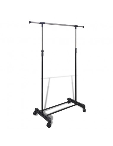 Appendiabiti Regolabile 4 Ruote 1 Asta Appendino