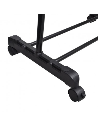 Appendiabiti Regolabile 4 Ruote 1 Asta Appendino