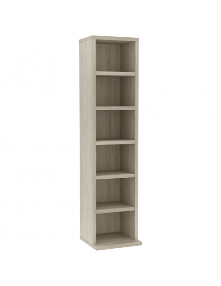 Armadio Porta CD Rovere Sonoma 21x20x88 cm in Truciolato