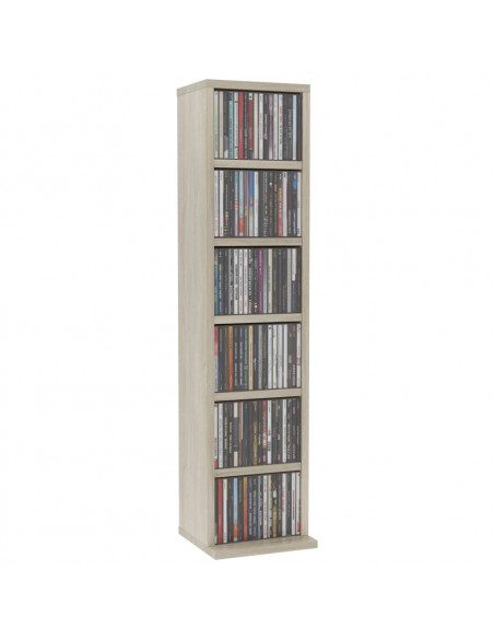 Armadio Porta CD Rovere Sonoma 21x20x88 cm in Truciolato