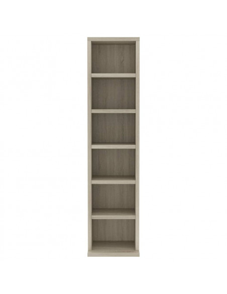 Armadio Porta CD Rovere Sonoma 21x20x88 cm in Truciolato