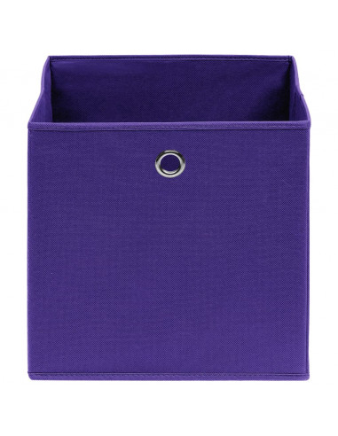 Contenitori 10 pz in Tessuto non Tessuto 28x28x28 cm Viola