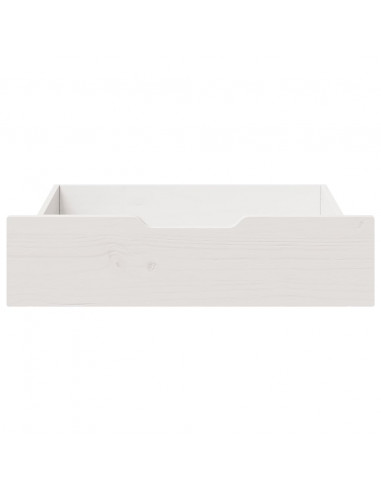 Cassettoni da Letto 2 pz Bianchi 75x55x16 cm in Legno di Pino