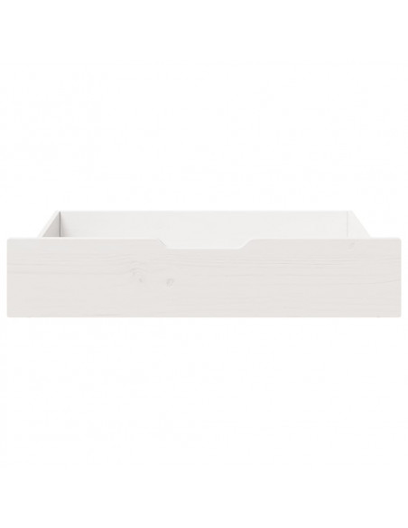 Cassettoni da Letto 2 pz Bianchi 80x55x16 cm in Legno di Pino
