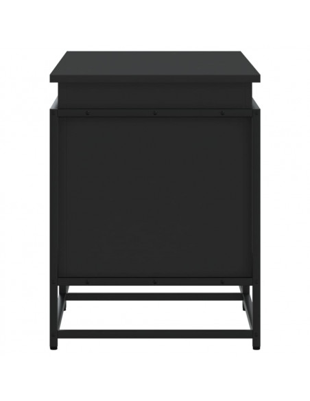 Contenitore con Coperchio Nero 100x40x51,5 cm in Truciolato