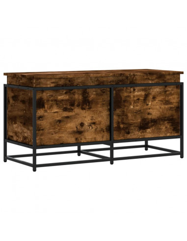 Contenitore con Coperchio Rovere Fumo 100x40x51,5cm Truciolato