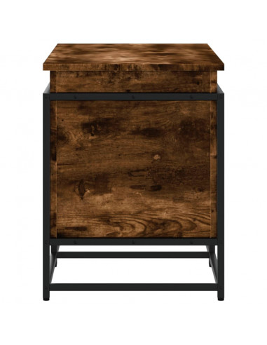 Contenitore con Coperchio Rovere Fumo 100x40x51,5cm Truciolato