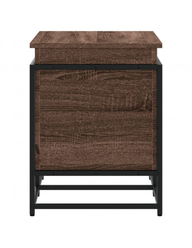 Contenitore con Coperchio Rovere Marrone 100x40x51,5 Truciolato