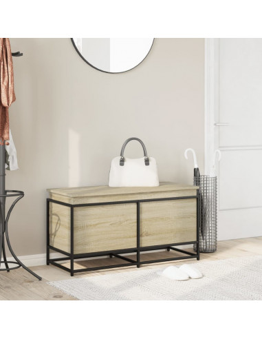 Contenitore con Coperchio Rovere Sonoma 100x40x51,5 Truciolato