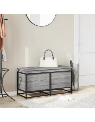 Contenitore con Coperchio Grigio Sonoma 100x40x51,5 Truciolato