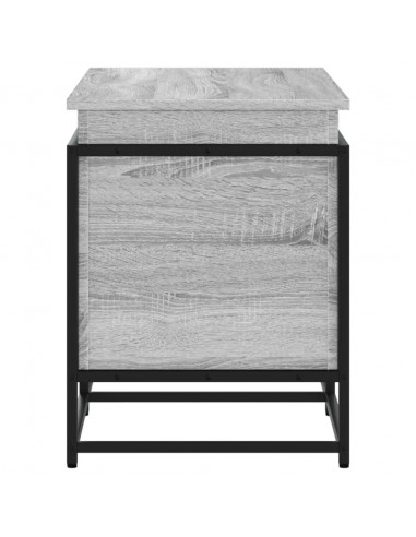 Contenitore con Coperchio Grigio Sonoma 100x40x51,5 Truciolato