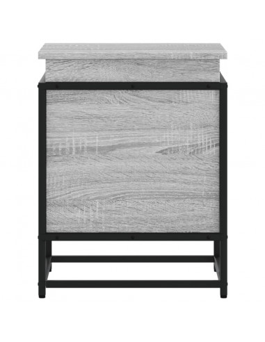 Contenitore con Coperchio Grigio Sonoma 40x40x51,5cm Truciolato