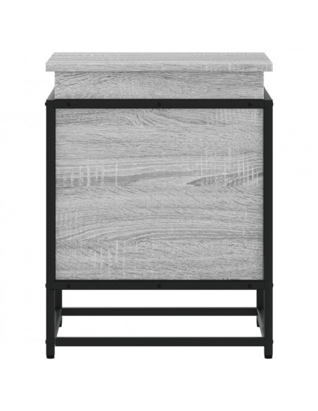 Contenitore con Coperchio Grigio Sonoma 40x40x51,5cm Truciolato