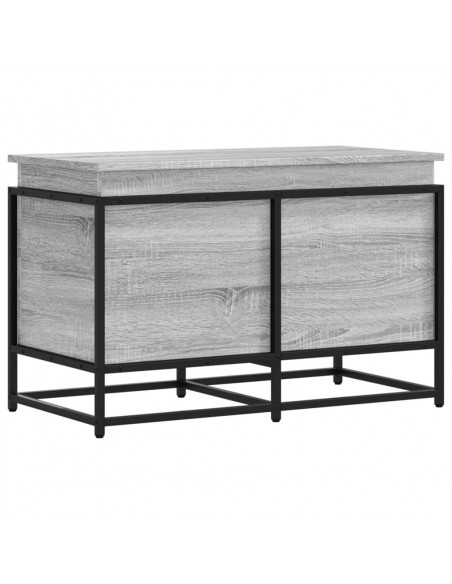 Contenitore con Coperchio Grigio Sonoma 80x40x51,5cm Truciolato