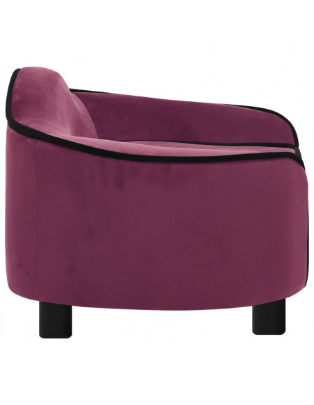 Divano per Cani Borgogna 67x47x36 cm in Peluche