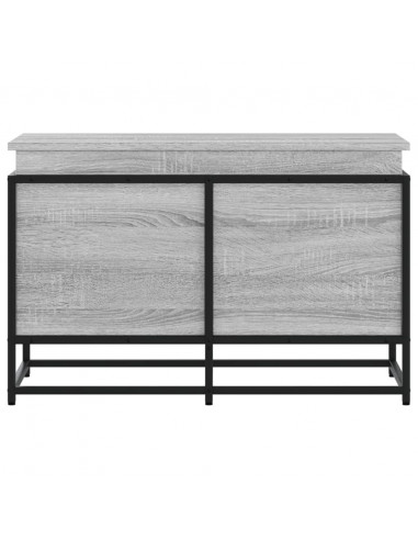 Contenitore con Coperchio Grigio Sonoma 80x40x51,5cm Truciolato