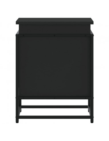 Contenitore con Coperchio Nero 40x40x51,5 cm in Truciolato