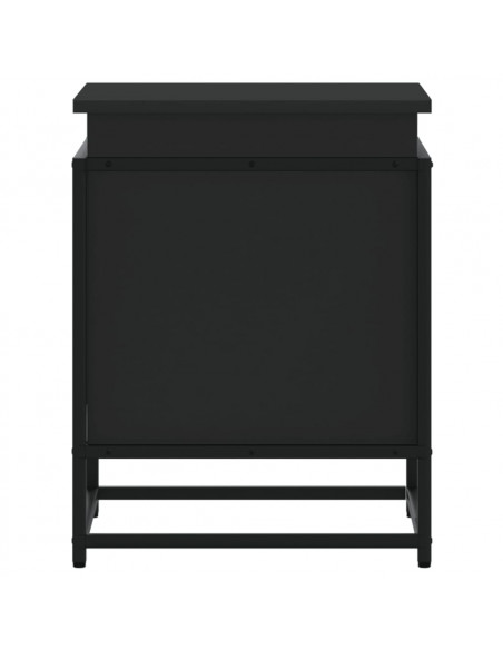 Contenitore con Coperchio Nero 40x40x51,5 cm in Truciolato