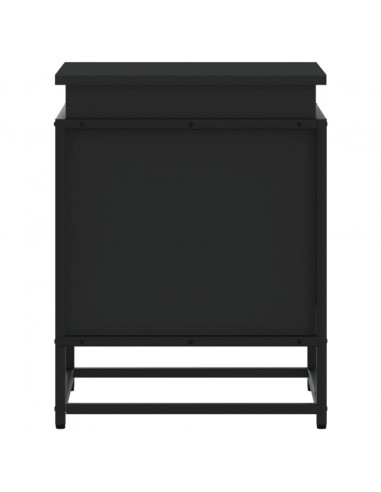 Contenitore con Coperchio Nero 40x40x51,5 cm in Truciolato