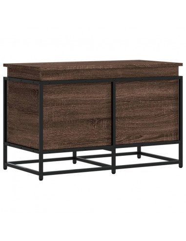 Contenitore con Coperchio Rovere Marrone 80x40x51,5 Truciolato