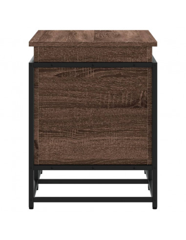 Contenitore con Coperchio Rovere Marrone 80x40x51,5 Truciolato