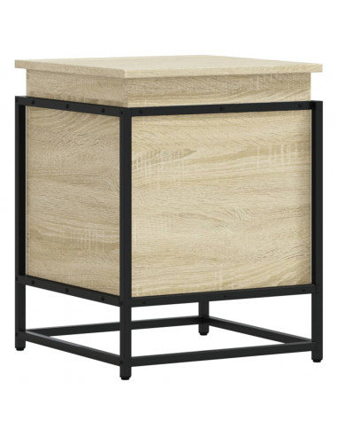 Contenitore con Coperchio Rovere Sonoma 40x40x51,5cm Truciolato