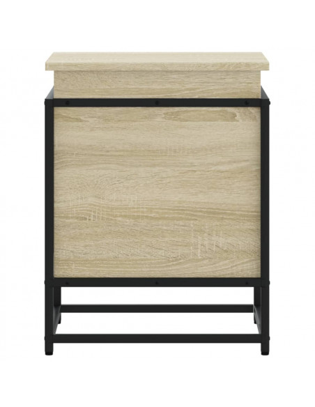 Contenitore con Coperchio Rovere Sonoma 40x40x51,5cm Truciolato