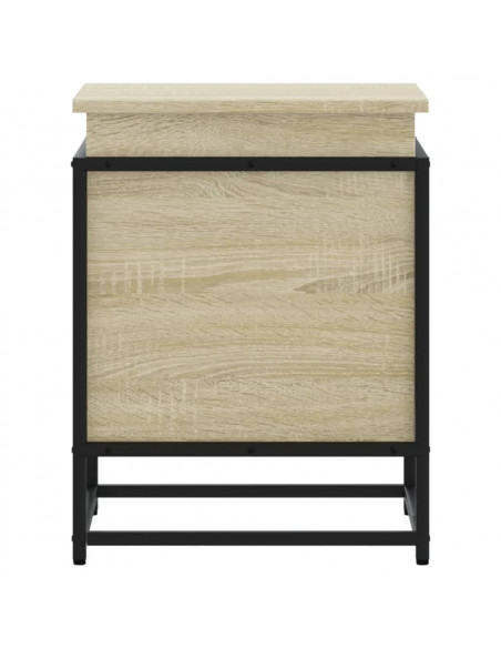 Contenitore con Coperchio Rovere Sonoma 40x40x51,5cm Truciolato
