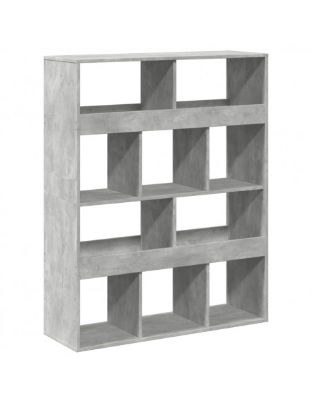 Divisorio Stanza Grigio Cemento 100x33x125,5 cm in Truciolato