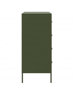 Credenza Verde Oliva 68x39x89 cm in Acciaio 2