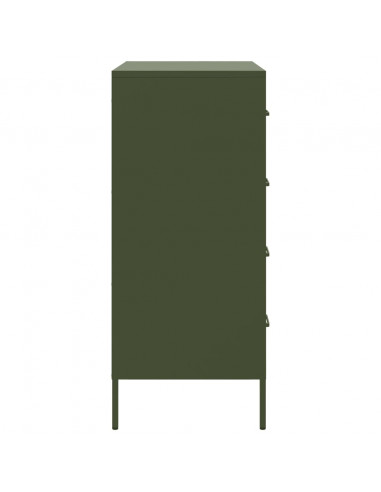 Credenza Verde Oliva 68x39x89 cm in Acciaio