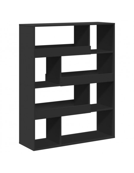 Divisorio Stanza Nero 100x33x125,5 cm in Truciolato