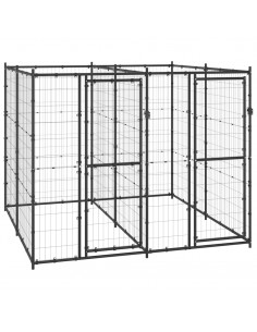 Gabbia per Cani da Esterno in Acciaio 4,84 m² 2