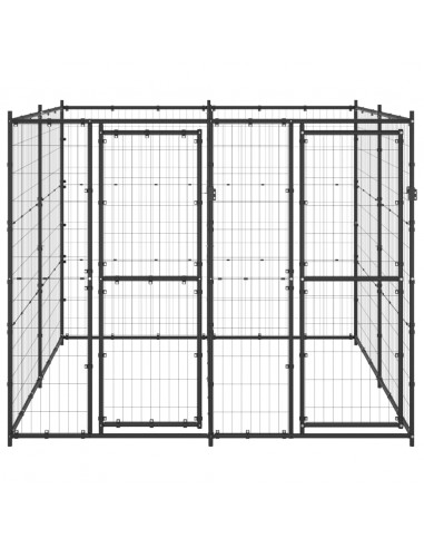 Gabbia per Cani da Esterno in Acciaio 4,84 m²