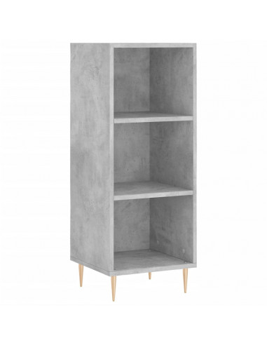 Credenza Grigio Cemento 34,5x32,5x90 cm in Legno Multistrato